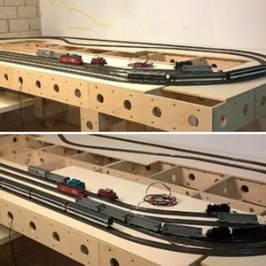 Modellbahn mit Modulkasten