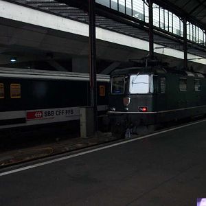Luzern, großer Schweizer Bahnhof