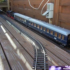 Märklin BR 18 (54561) mit Schürzenwagen (58131/58132)