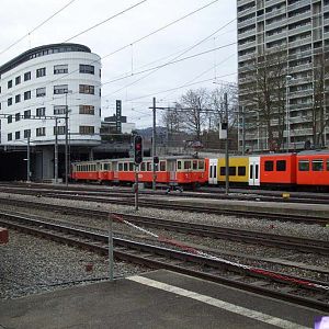 Alter Triebwagen der RBS