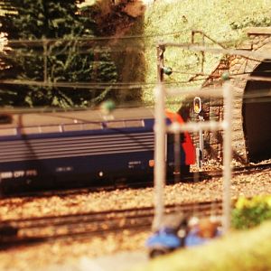 S-Bahn im Bahnhof Wassen