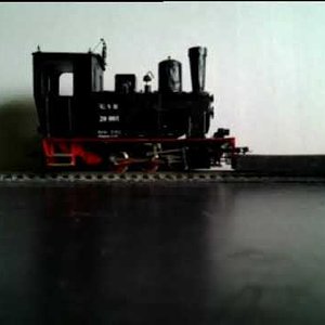 Lüttje bei der Arbeit - Schmalspurdampflok 0e - Eigenbau