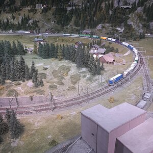 BLS Lötschberg, Nordrampe, Kurve Mitholz