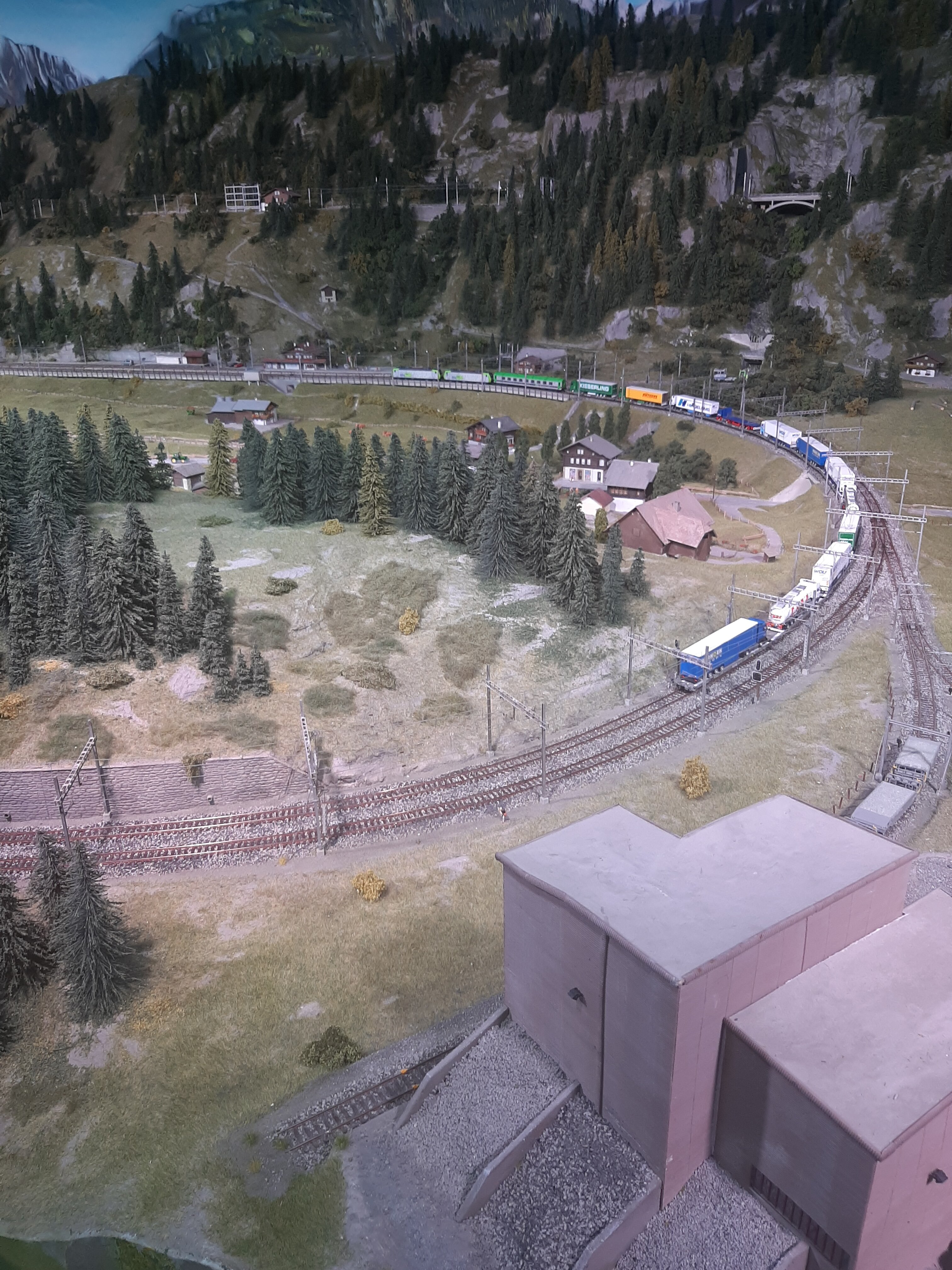 BLS Lötschberg, Nordrampe, Kurve Mitholz