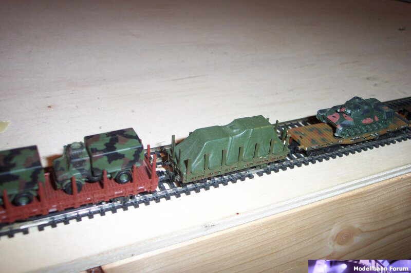 Panzerzug in Spur N